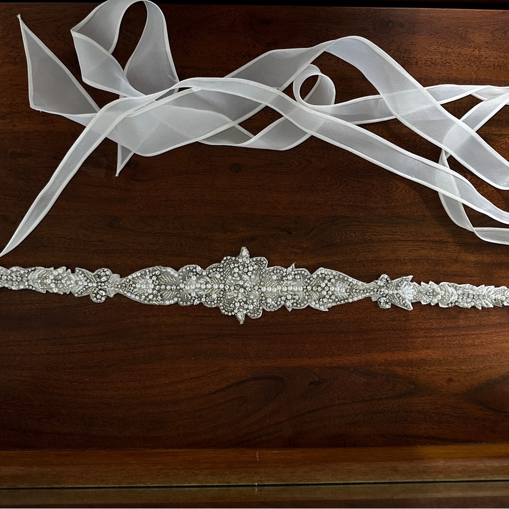 Kleinfeld wedding beaded belt